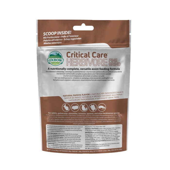 OXBOW CRITICAL CARE FINE 100G 
