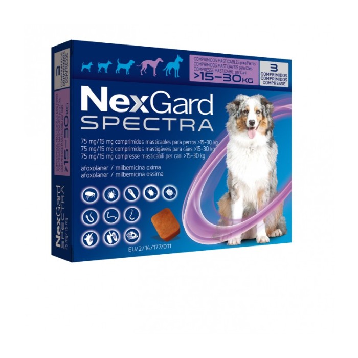 NEXGARD SPECTRA*15-30KG 15CPR