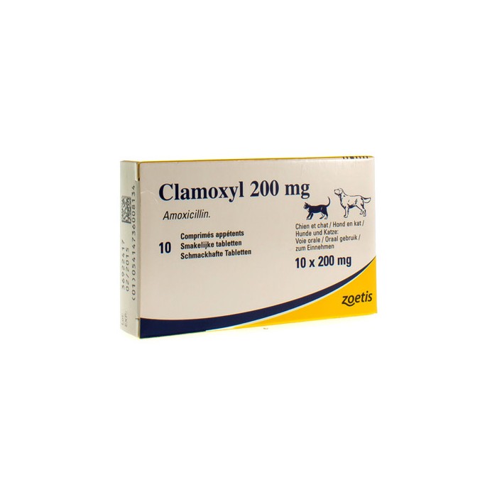 CLAMOXYL PAL.TAB.*10CPR 200MG