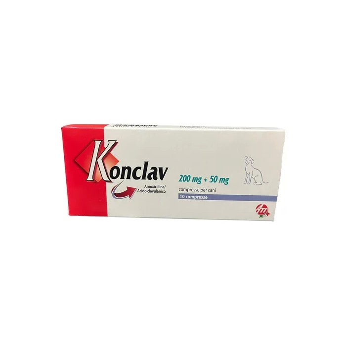 KONCLAV*10CPR 200MG+50MG