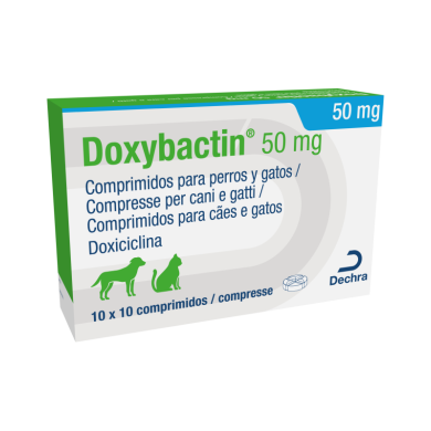DOXYBACTIN*10CPR 50MG CANI/GAT