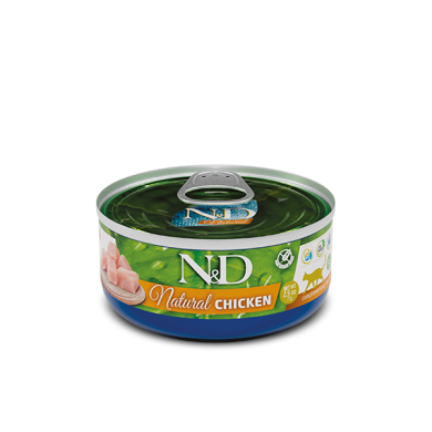 N&D CAT NATURAL CHICKEN 80G