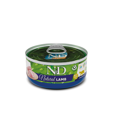 N&D CAT NATURAL LAMB 80G