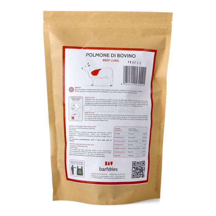 BD POLMONE DI BOVINO 200G