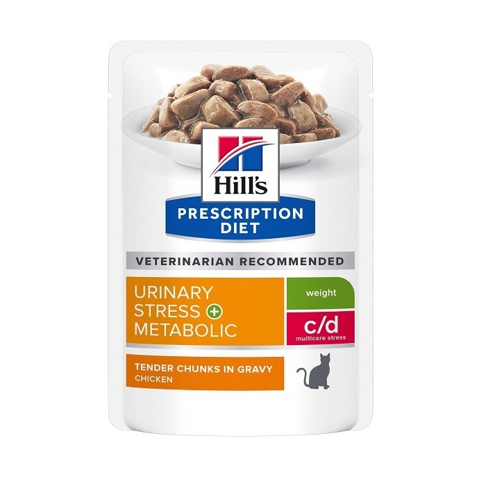 PD FELINE C/D URI STR+META 85G