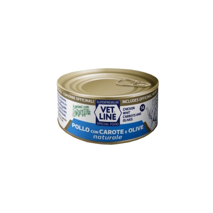 VET LINE GATTO POLLO+CAROT 70G