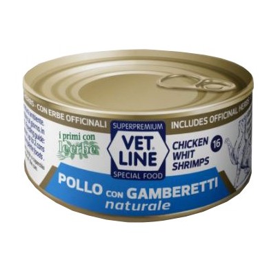 VET LINE GATTO POLLO+GAMB 70G