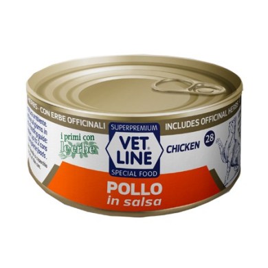 VET LINE GATTO POLLO SALSA 70G