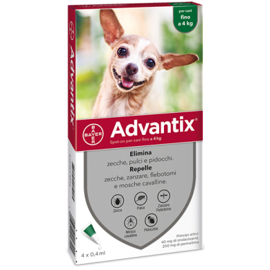 ADVANTIX SPOT ON*4PIP 0-4KG ADVANTIX SPOT ON*4PIP 0-4KG