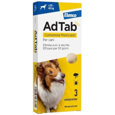 ADTAB*3CPR 900MG CANI 22-45KG ADTAB*3CPR 900MG CANI 22-45KG