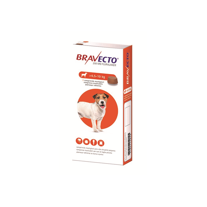 BRAVECTO*1CPR 4,5-10KG 250MG