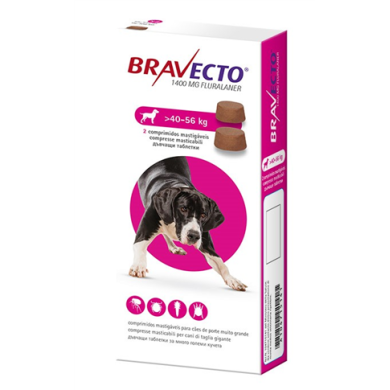 BRAVECTO*2CPR 40-56KG 1400MG