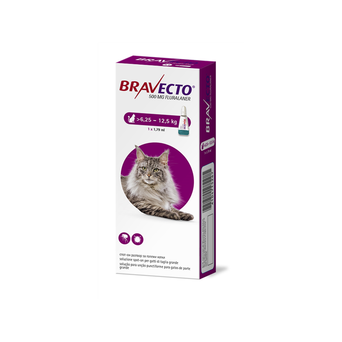 BRAVECTO*1PIP6,25-12,5KG GATTI