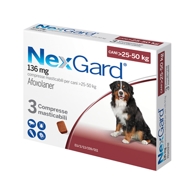 NEXGARD*3CPR 25-50 KG136MG
