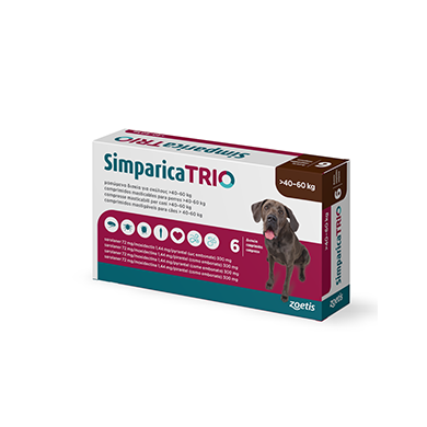 SIMPARICA TRIO*6CPR 40-60KG