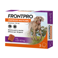 FRONTPRO*3CPR 25-50KG 136MG