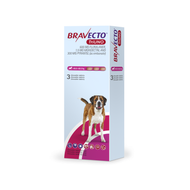 BRAVECTO TRIUNO*3CPR 40-60KG